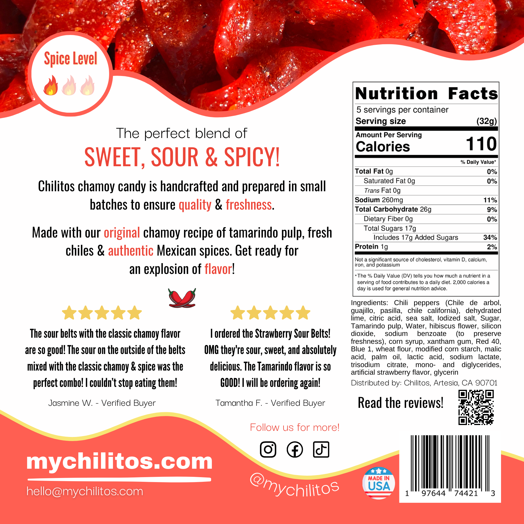 Strawberry Sour Belts