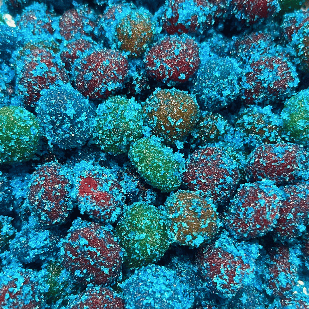Blue Razz Sour Gusher Balls